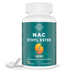lipmaxmall N-Acetyl Cystéine Éthyle Ester 100mg capsule front view