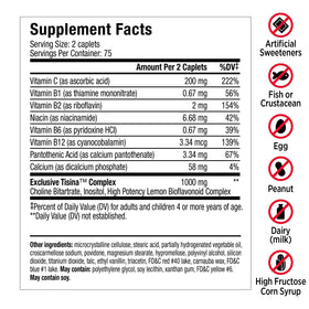 Lipo-Flavonoid étiquette du produit avec ingrédients et dosage