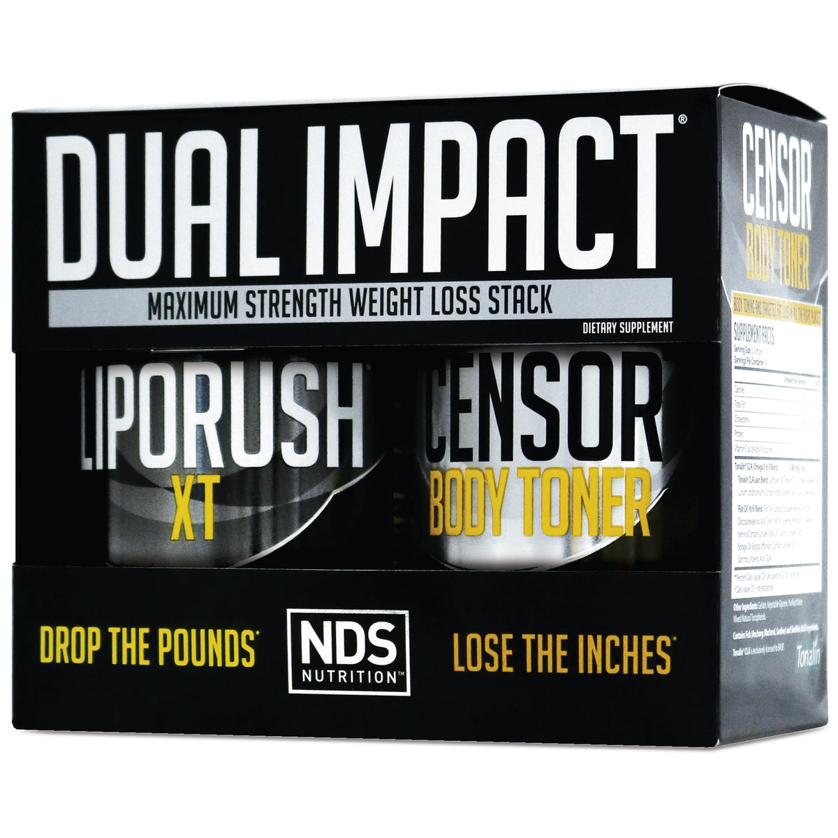 LIPORUSH Dual Impact Stack 60 capsules et 90 softgels vue de face