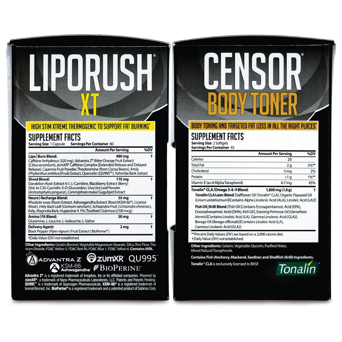 LIPORUSH Dual Impact Stack boîte et contenu