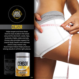 LIPORUSH Dual Impact Stack sur une table de nutrition