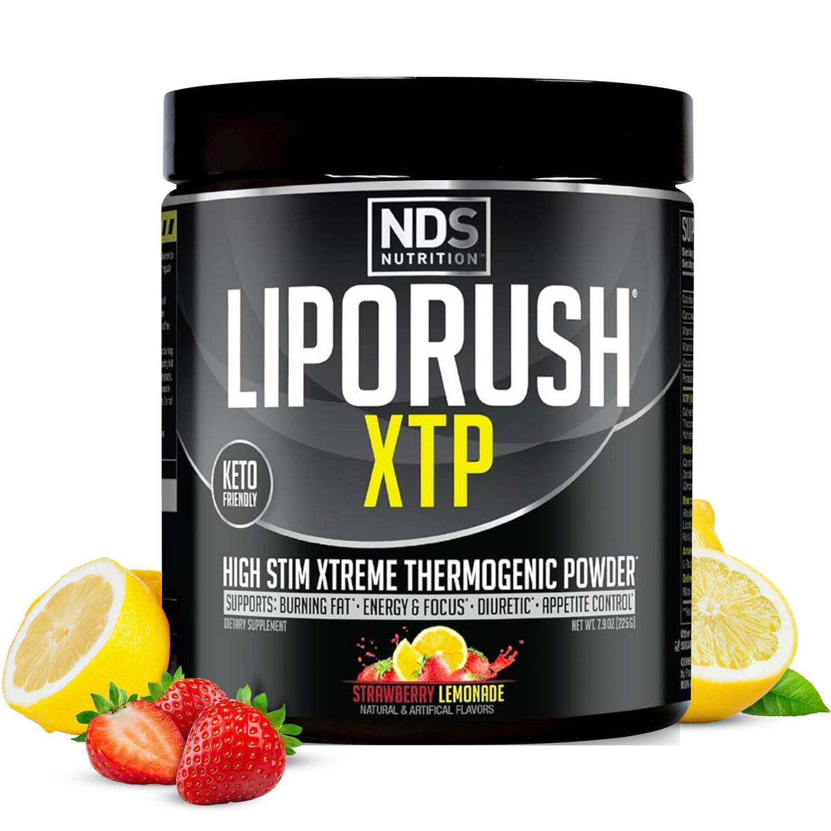 LIPORUSH XTP Saveur Citron Fraise pot de 290g vue de face