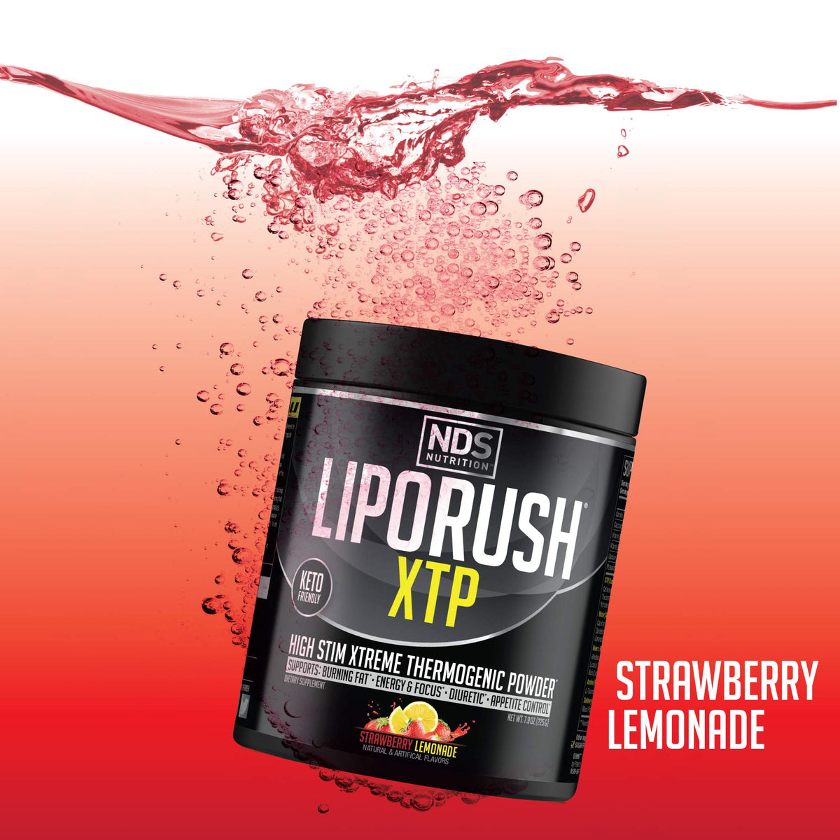 LIPORUSH XTP Saveur Citron Fraise vue de côté