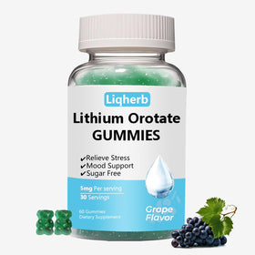 Liqherb Gummies Orotate de Lithium 5mg vue avant avec emballage