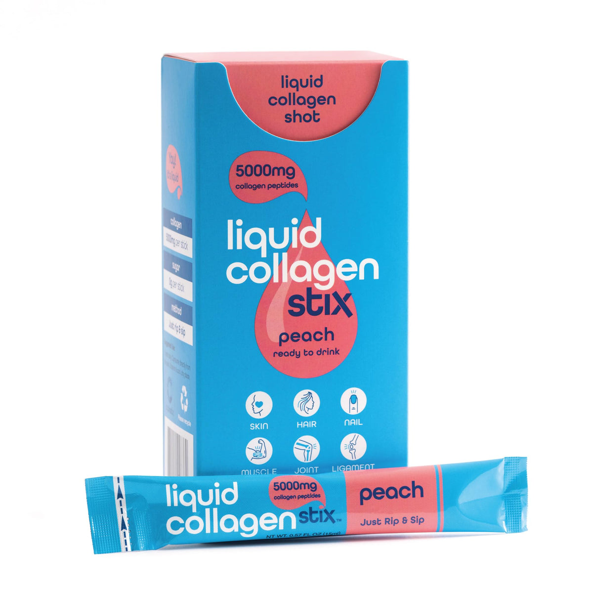 Liquid Collagen Stix collagène liquide 5000 mg emballage avant