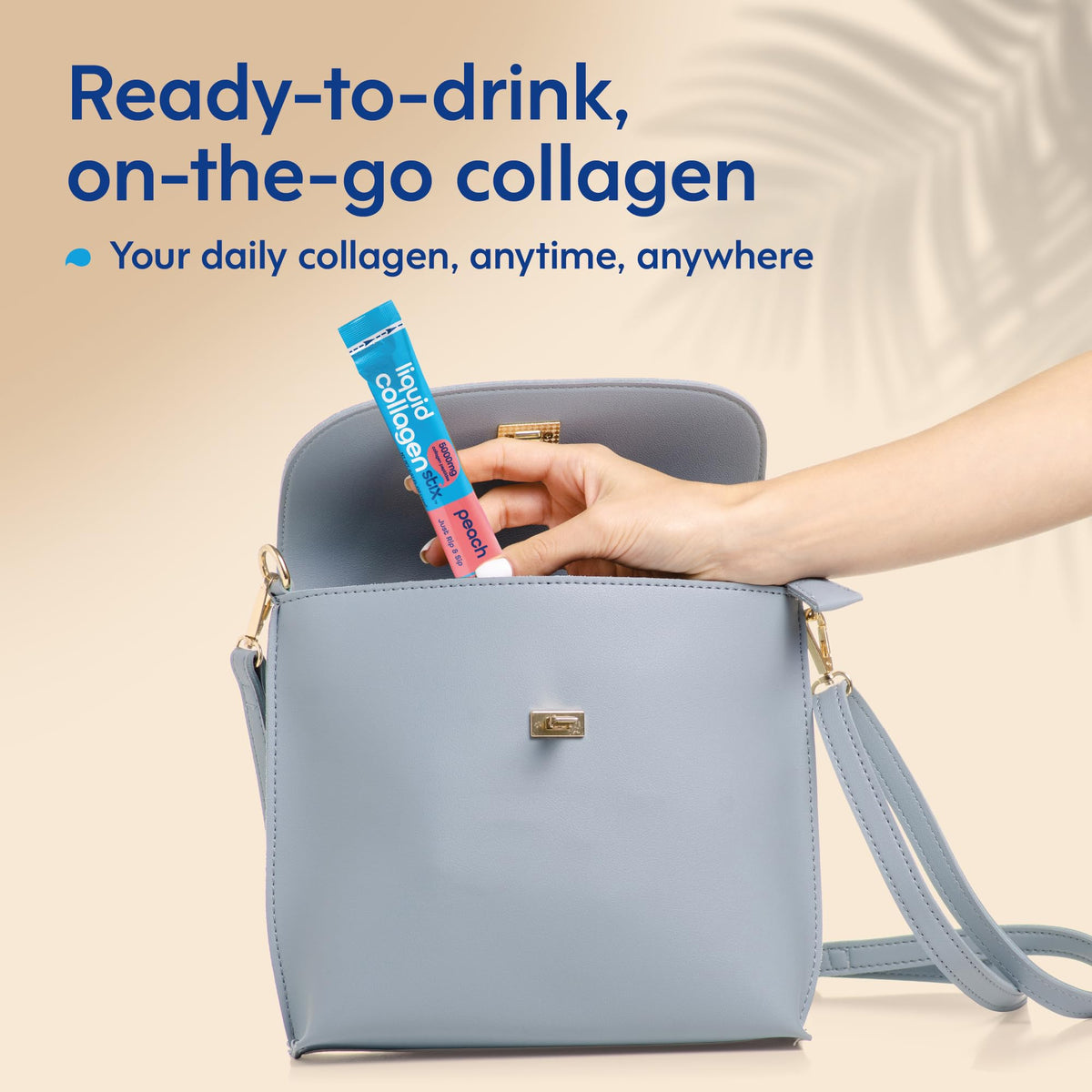 Liquid Collagen Stix collagène liquide 5000 mg sur une table