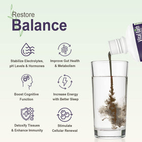 Liquid form of Vital Earth Minerals Super Strength Humic Minerals