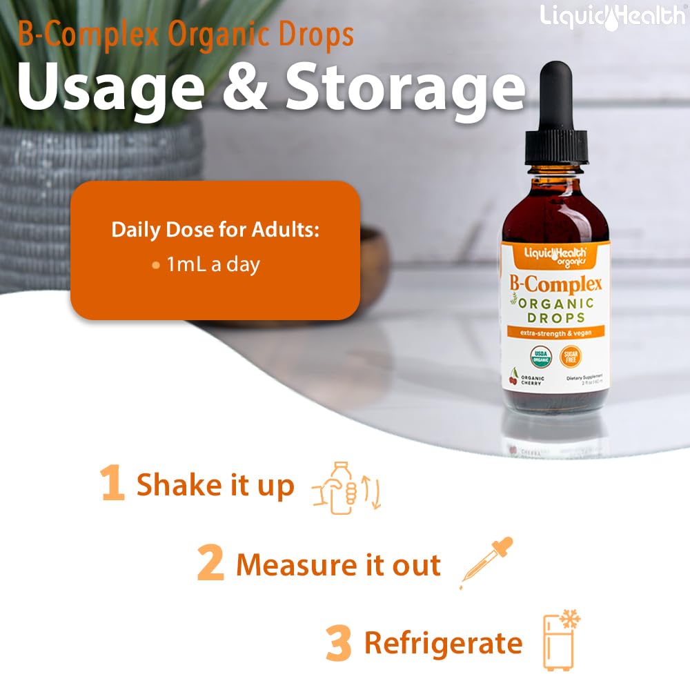 LIQUIDHEALTH B-Complex dans un verre avec une boisson