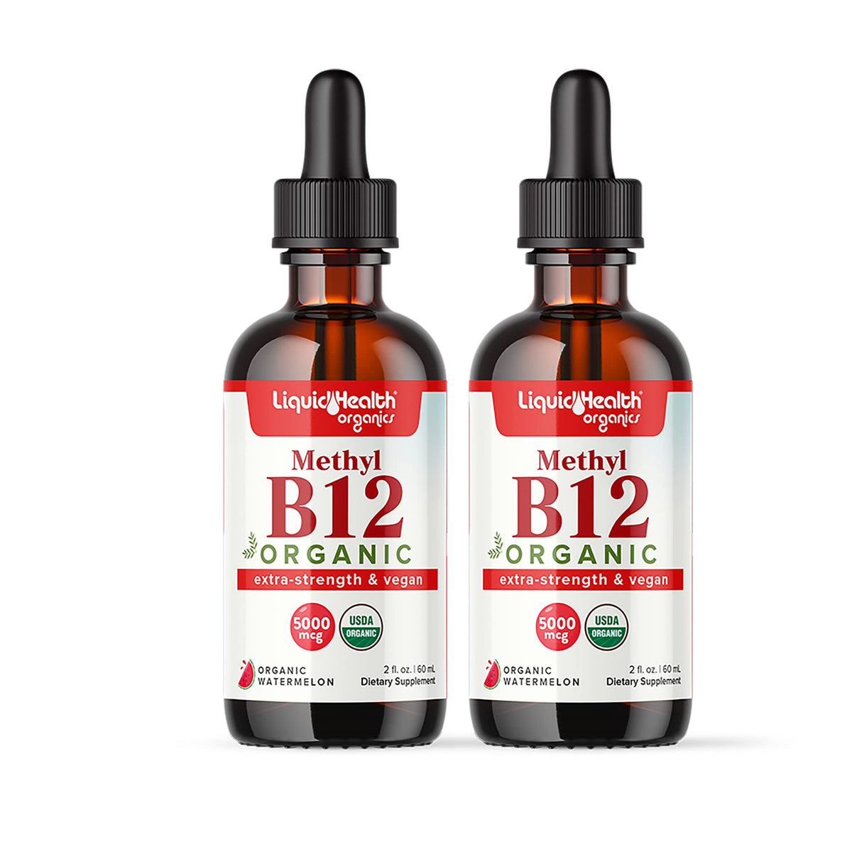 LIQUIDHEALTH B12 Methylcobalamine 5000 mcg flacon avant