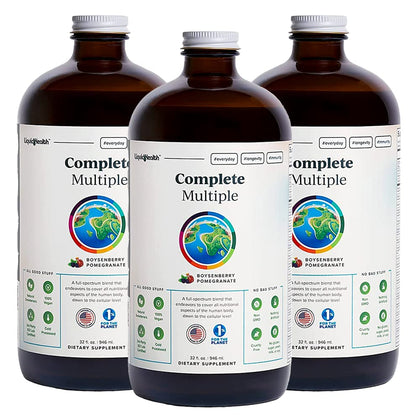 LIQUIDHEALTH Complément Alimentaire Liquide Multivitaminé 3 Pack vue avant