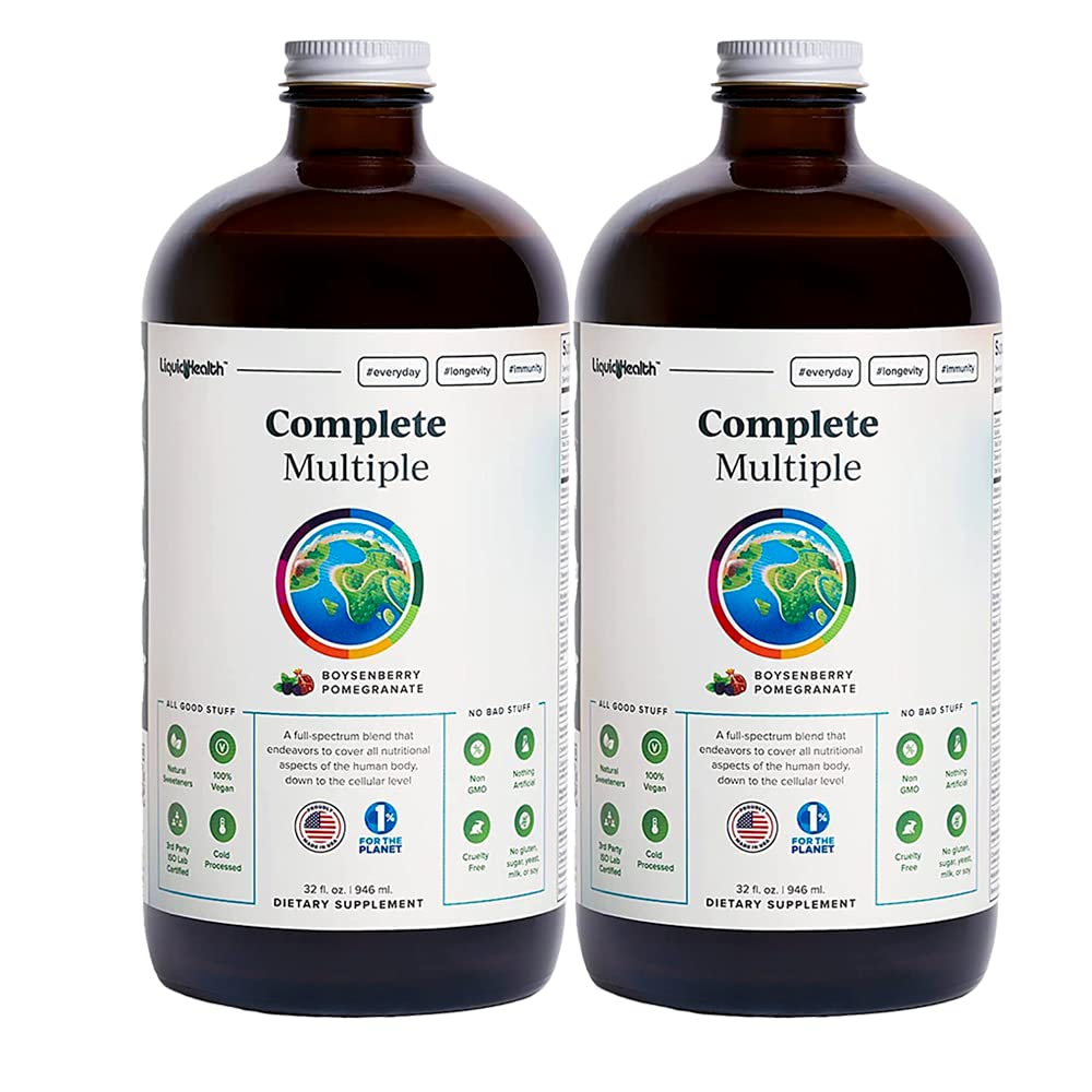 LIQUIDHEALTH Complément Alimentaire Liquide Multivitamines 2 Pack vue de face