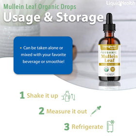LIQUIDHEALTH Extrait de Molène avec un verre d'eau
