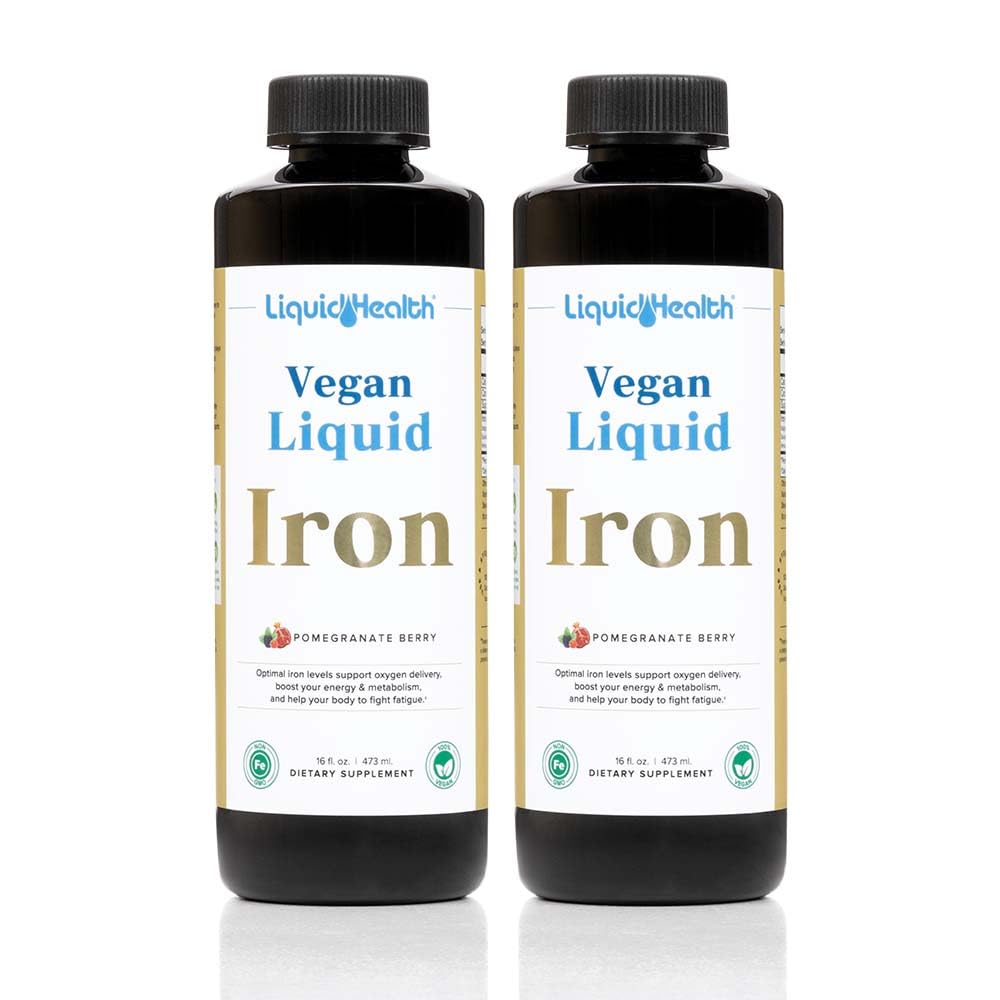 LIQUIDHEALTH Fer Liquide Végétalien 2 Pack vue avant