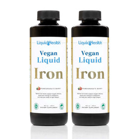 LIQUIDHEALTH Fer Liquide Végétalien 2 Pack vue avant