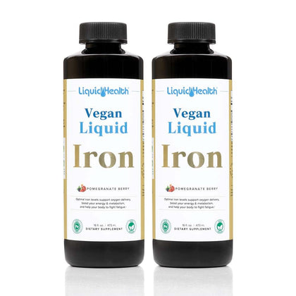 LIQUIDHEALTH Fer Liquide Végétalien 2 Pack vue avant