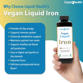LIQUIDHEALTH Fer Liquide Végétalien cuillère dosée