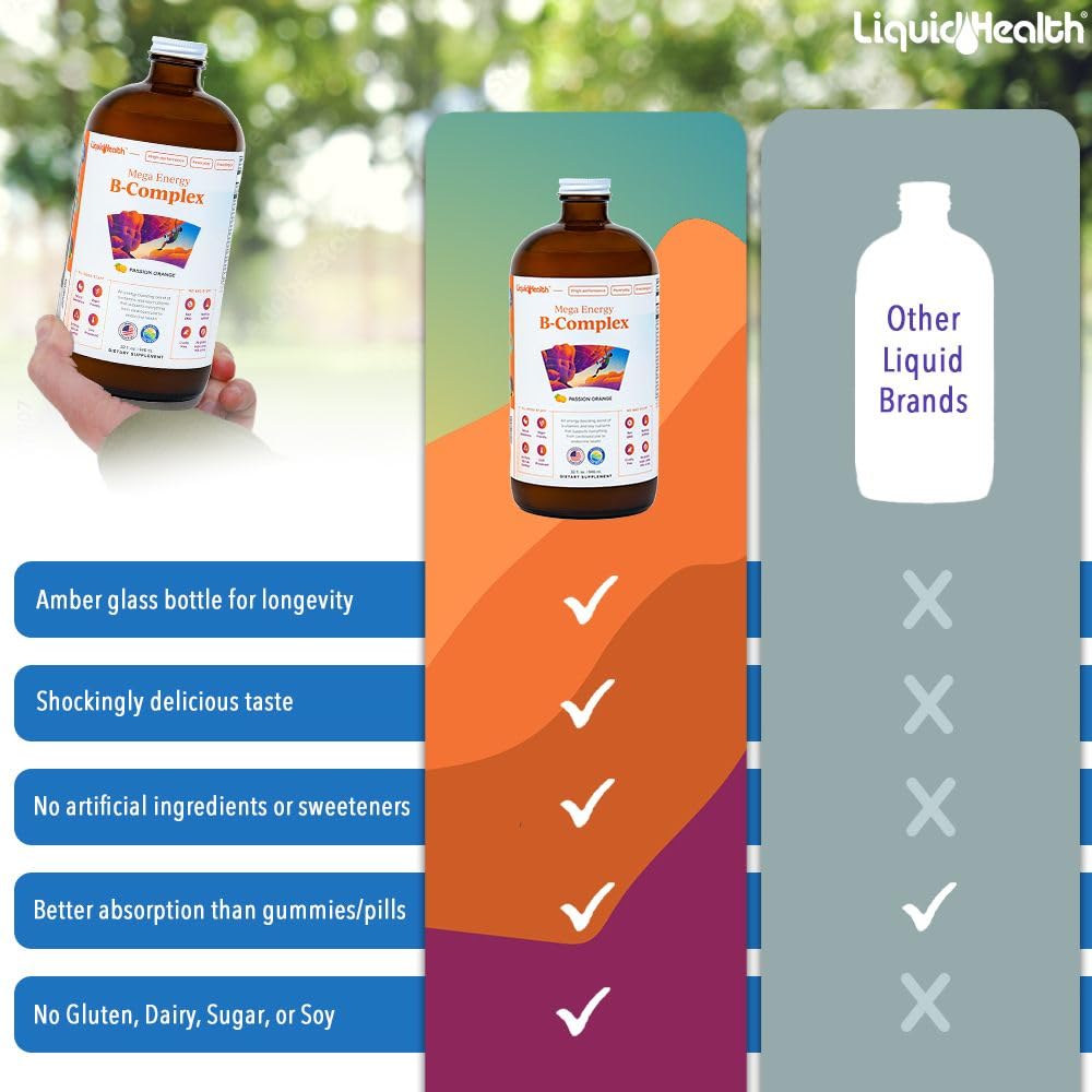 LIQUIDHEALTH Mega Energy B-Complex 32 oz avec fruits frais
