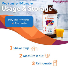 LIQUIDHEALTH Mega Energy B-Complex avec cuillère doseuse