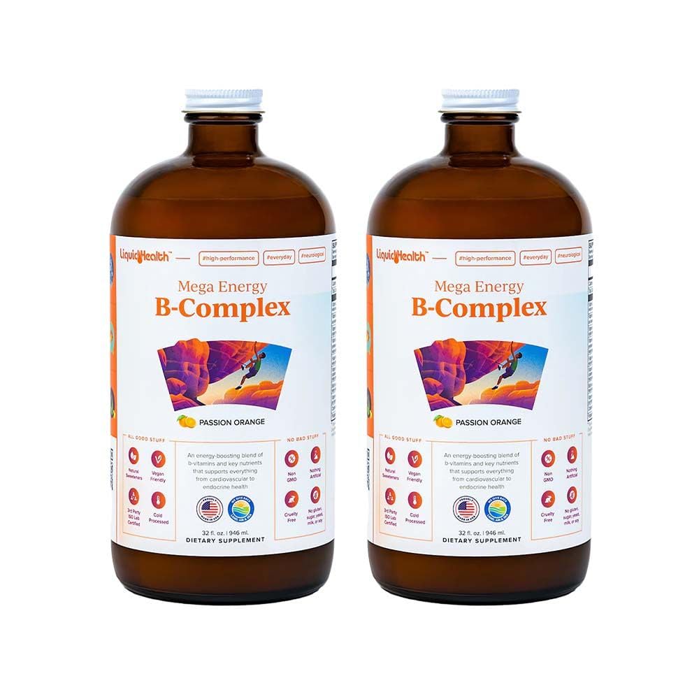 LIQUIDHEALTH Mega Energy B-Complex bouteille avant vue