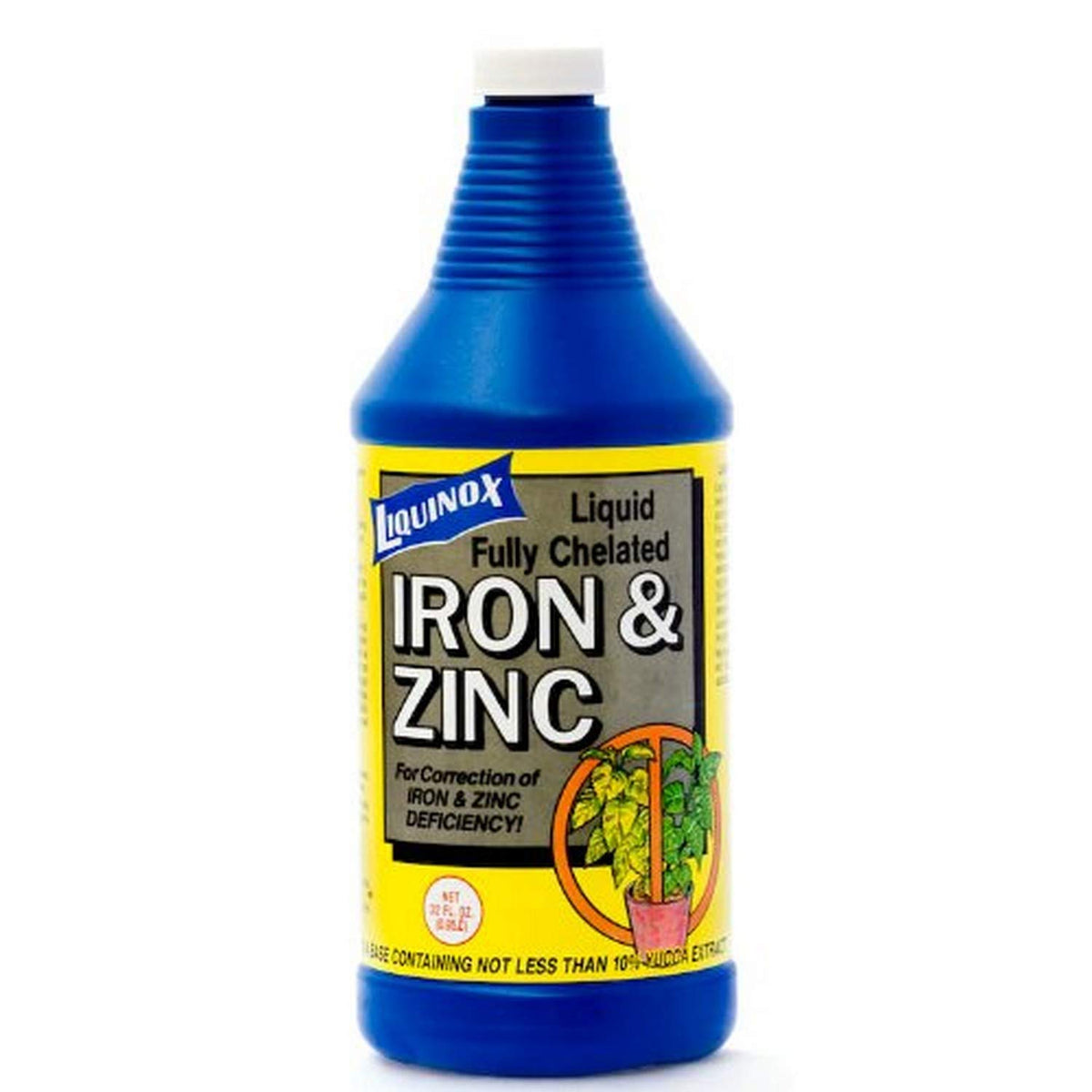 Liquinox Solution Chélatée Fer Zinc 32 oz bouteille vue avant