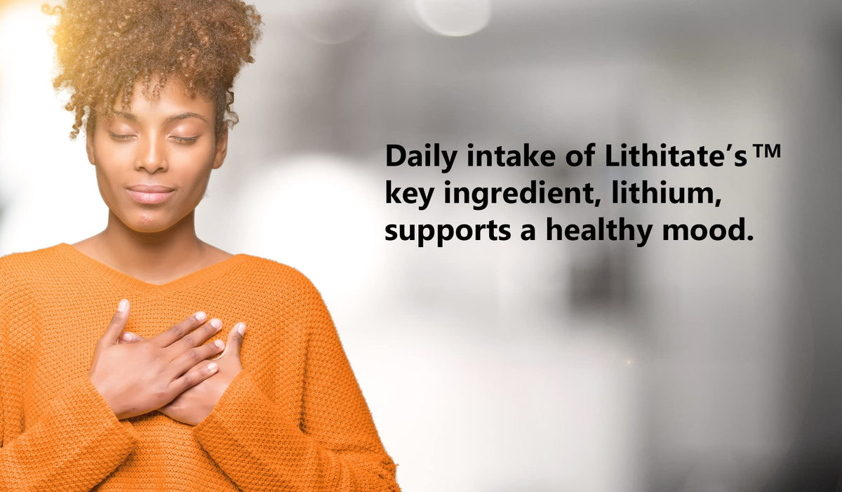 lithitate Lithium Aspartate 10mg vue de côté de la bouteille