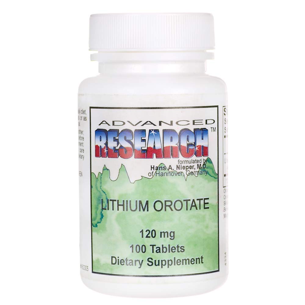 Lithium Orotate 120 mg ADVANCED RESEARCH comprimés avant