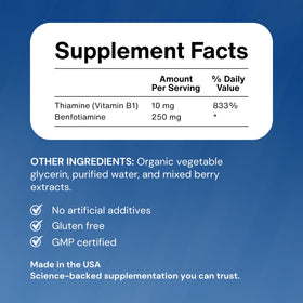 LIV Complément Alimentaire B1 Liquide 60 mL - Vue de côté