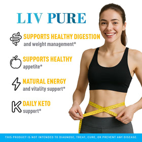 Liv Pure 60 capsules de Wellnessesity, vue de côté