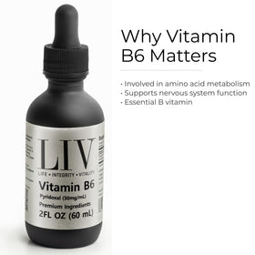 LIV Vitamine B6 Liquide 50 mg dosette ouverte