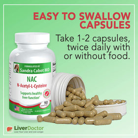 Livatone NAC 600 mg capsules avec emballage