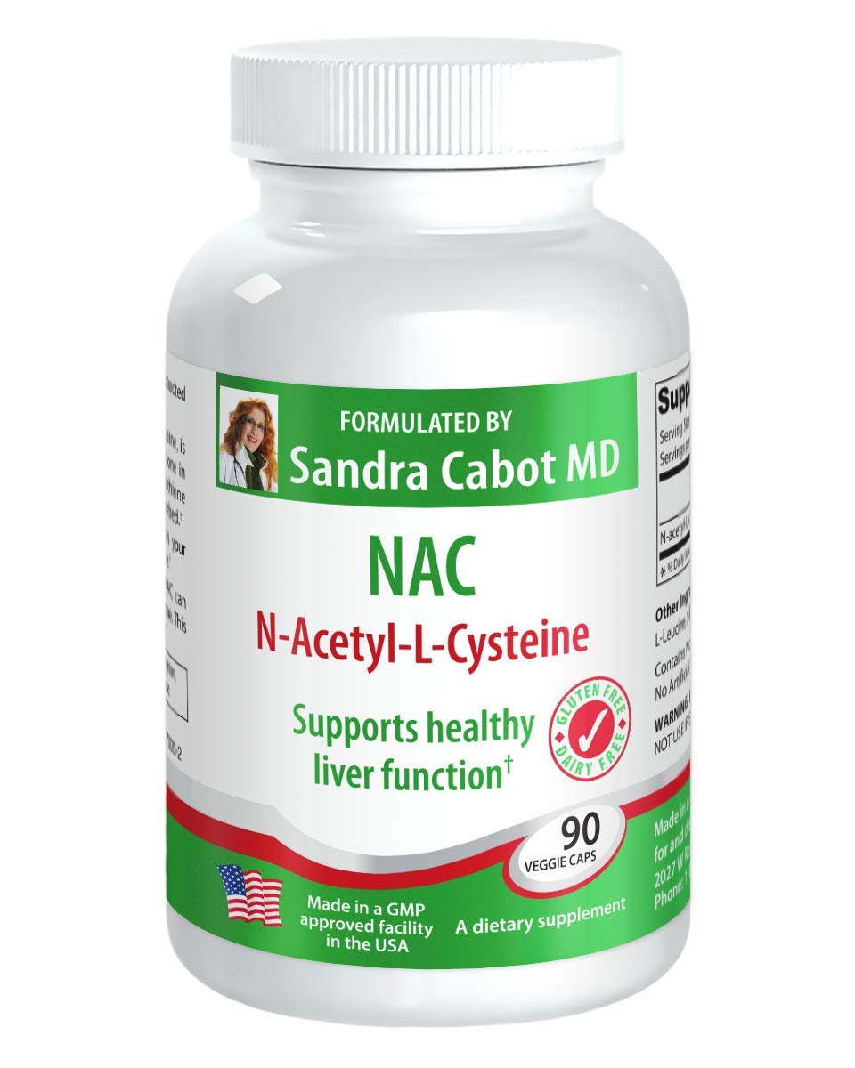 Livatone NAC 600 mg capsules vue avant avec étiquette