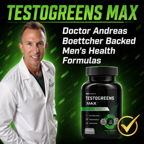 Live Anabolic TestoGreens Max capsules sur une surface en bois