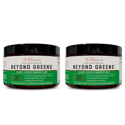 Live Conscious Beyond Greens Poudre Superaliment Concentrée au goût matcha