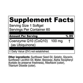 Live Conscious CoQWell 100 mg CoQ10 gélules côté