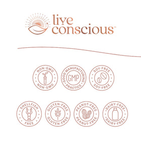 Live Conscious CurcuWell 1000 mg Curcuma et Boswellia capsules packaging