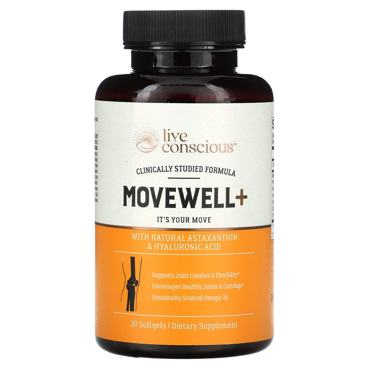 Live Conscious MoveWell Plus Huile de Krill Antarctique 40g vue de face