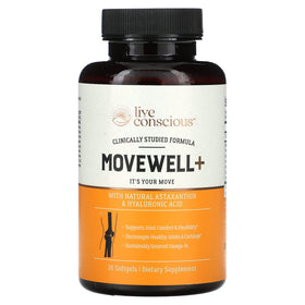 Live Conscious MoveWell Plus Huile de Krill Antarctique 40g vue de face