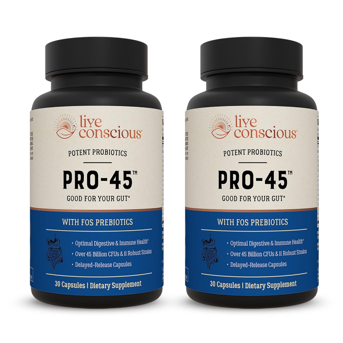 Live Conscious PRO45 60 capsules végétales en boîte