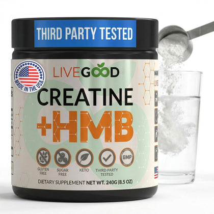 LIVEGOOD Créatine Monohydrate HMB 299g vue avant
