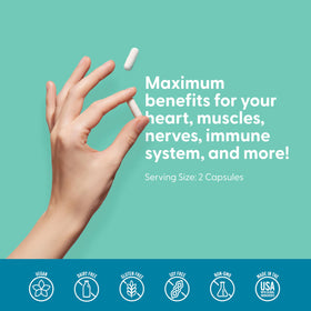 LIVELY VITAMIN CO Magnesium Ease, vue de l'arrière de l'emballage