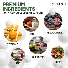 LIVENTI Gummies NMN Pures 1000mg avec des compléments alimentaires