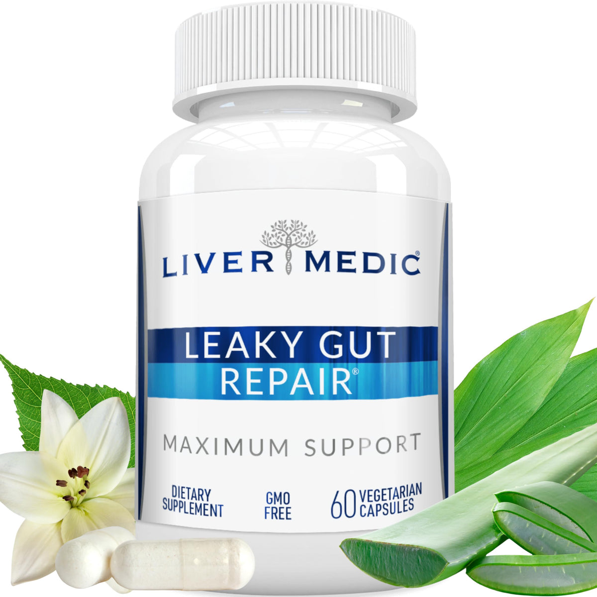 Liver Medic Complément Alimentaire 1000mg 60 Capsules vue de face