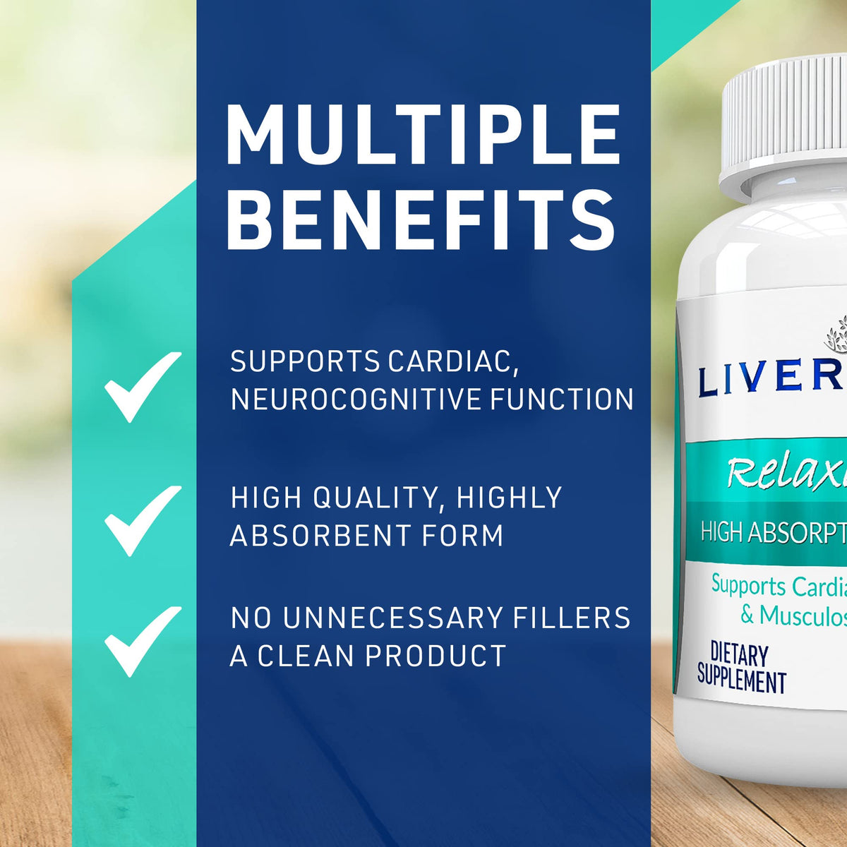 Liver Medic Magnésium Glycinate 200mg capsules ouvertes montrant leur taille
