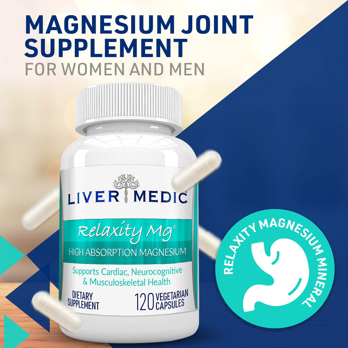 Liver Medic Magnésium Glycinate 200mg détails de l'emballage