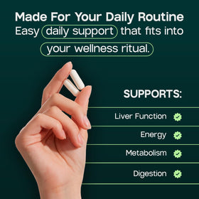 LIVERITE capsules sur un fond neutre
