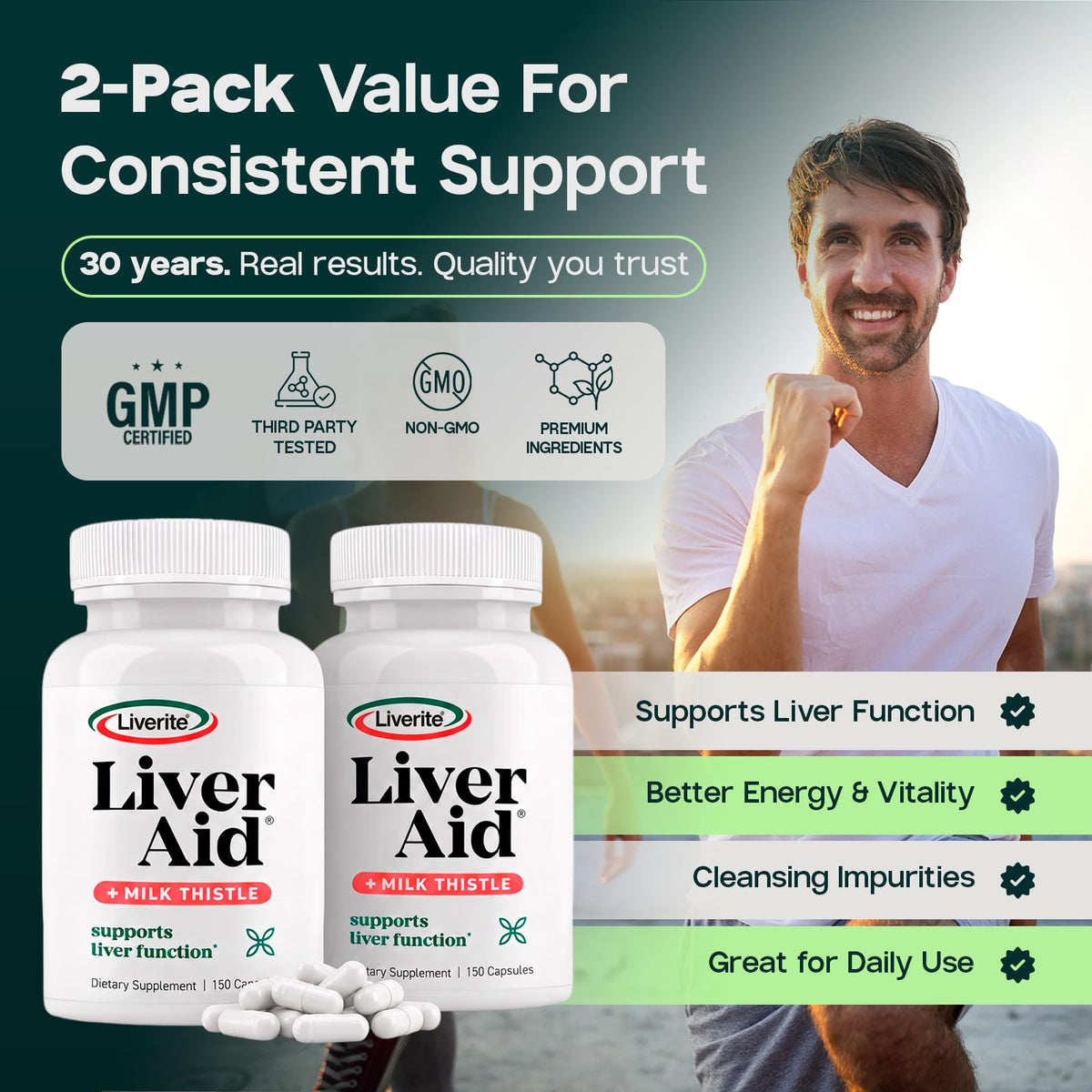 LIVERITE complément alimentaire foie 300 capsules, ingrédients