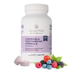 Living Well Complément Alimentaire Calcium et Dentin, vue avant