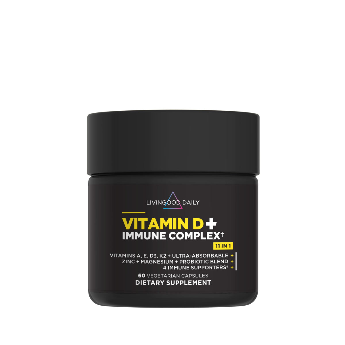 Livingood Daily D3 K2 Magnésium 60 capsules vue de face