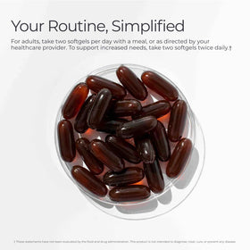Livingood Daily Omega 3 6 9 Plus Curcuma gélules, vue de côté