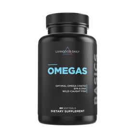 Livingood Daily Omega 3 EPA DHA Huile de Poisson 60 Gélules - vue de face